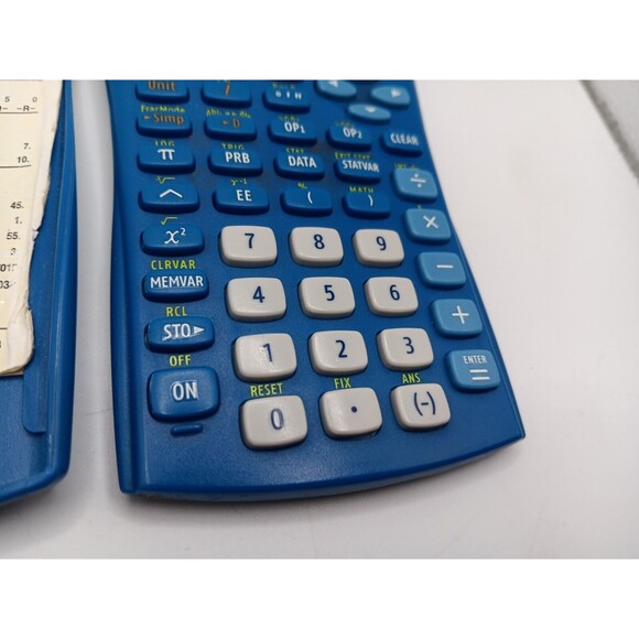 5/$25 Texas Instruments Blue TI-34II Scientific Calculator Battery Works - Picture 4 of 8